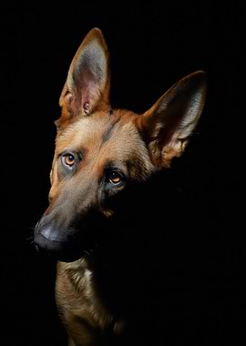 German Shepherd Dog Portrait