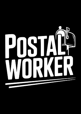 Postal Worker Mailbox Text Art