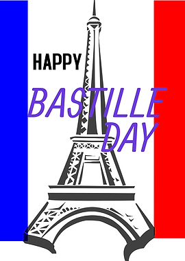 Happy Bastille Day Eiffel Tower