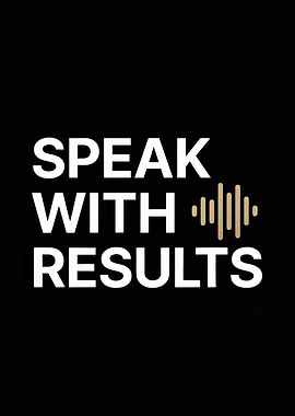 Speak With Results text art