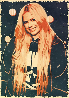 Avril Lavigne Pop Art Portrait