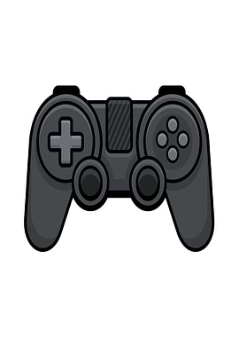Black Game Controller Icon