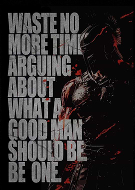 Spartan Warrior Quote Poster