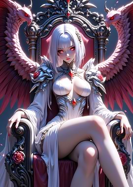 Dragon Queen on Throne