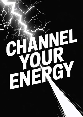 Channel Your Energy Lightning Bolt