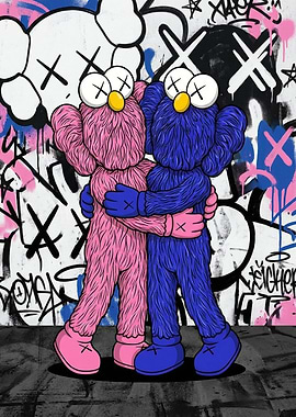 KAWS Companions Hugging