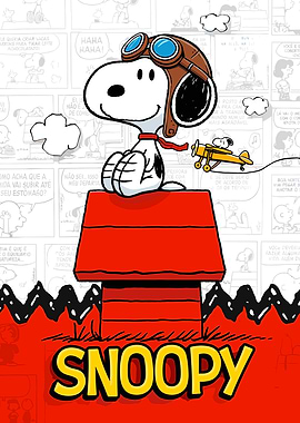 Snoopy as a WWI Flying Ace