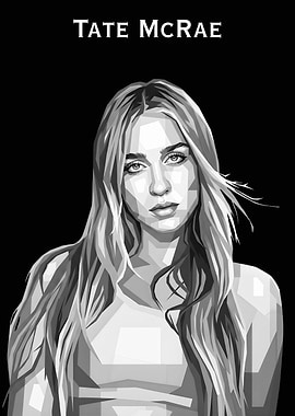 Tate McRae WPAP Portrait