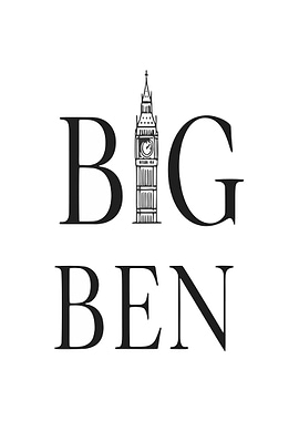 Big Ben Text Art