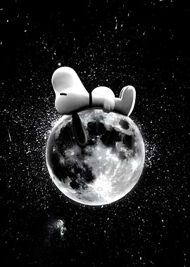 Snoopy on the Moon