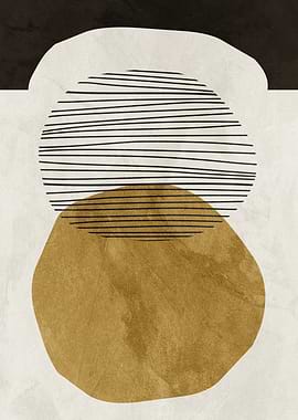 Abstract Geometric Shapes with Lines