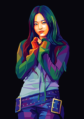 Pop Art Portrait of a Minji