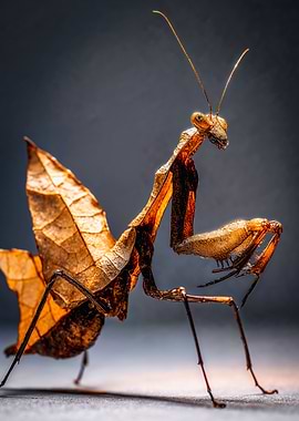Dead Leaf Mantis Macro Photography