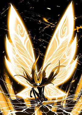 Hollow Knight Hornet Glowing Wings