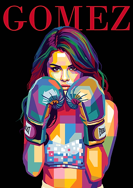 Selena Gomez Boxing Pop Art