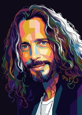 Chris Cornell Pop Art Portrait