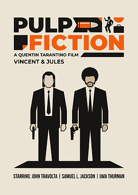Pulp Fiction Minimalist Movie Poster