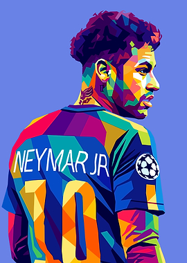Neymar Jr. Pop Art Portrait