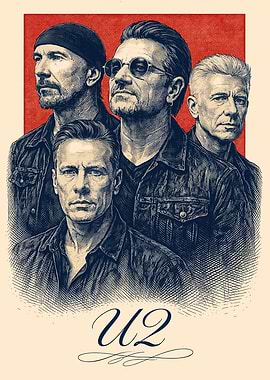 U2 Band Portrait