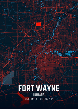 Fort Wayne City Map
