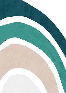 Abstract Rainbow Arc Shapes