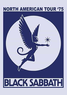 Black Sabbath North American Tour '75 Poster