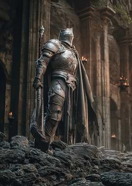 Knight in Ruined Castle