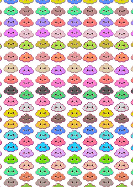 Kawaii Cloud Pattern