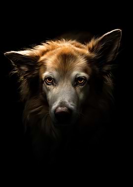 Intense Dog Portrait