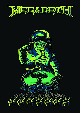 Megadeth Skull with Nuclear Mushroom Cloud
