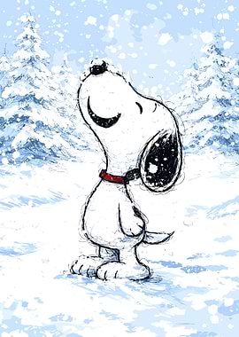 Snoopy in the Snow