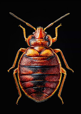 Detailed Bed Bug Macro Photography