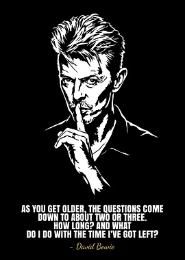David Bowie Quote Art