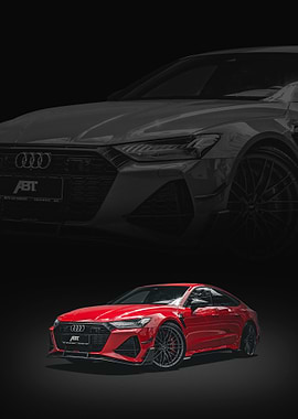 Red Audi RS7 ABT Sports Car