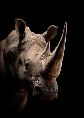 Close-up of a White Rhinoceros