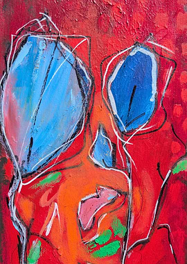 Abstract flowers Painting