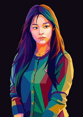 Pop Art Portrait of a Minji