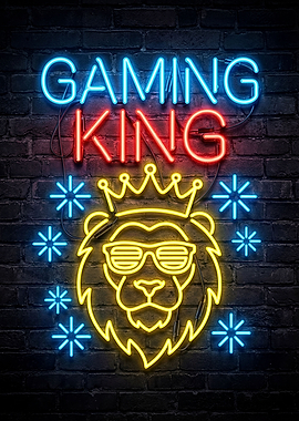 Gaming King Neon Sign