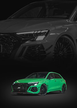 Green Audi RS3 ABT