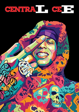 Central Cee Pop Art Portrait