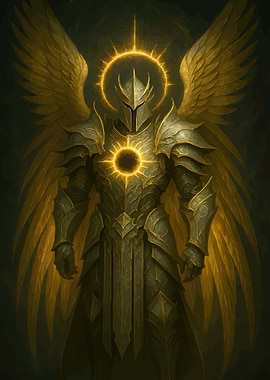 Golden Angelic Warrior