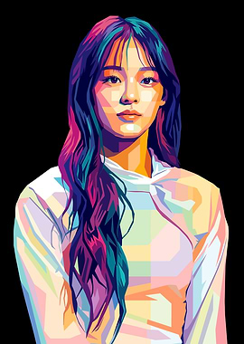 Pop Art Portrait of a Minji