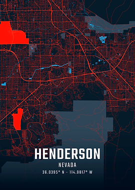 Henderson Nevada City Map