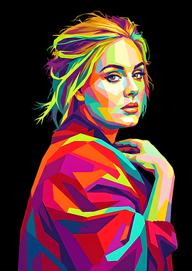 Adele In Pop Art Style