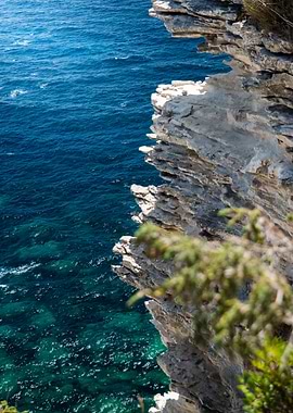 Cliff overlooking the ocean