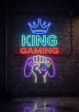 King Gaming Neon Sign