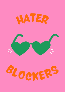 Hater Blockers Heart Sunglasses