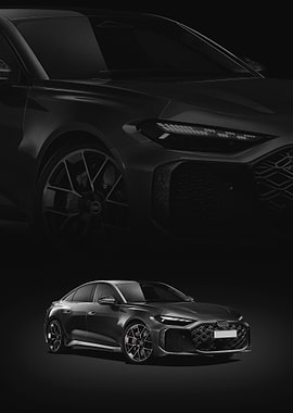 Dark gray Audi RS5 Sedan