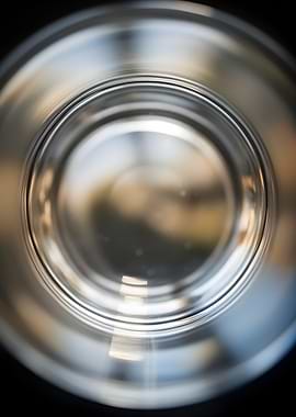 Close-up of a glass rim