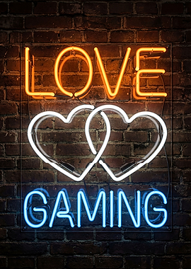 Love Gaming Neon Sign